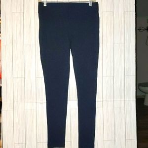 LOFT Seamed Ponte Dark Grey Leggings Size Small